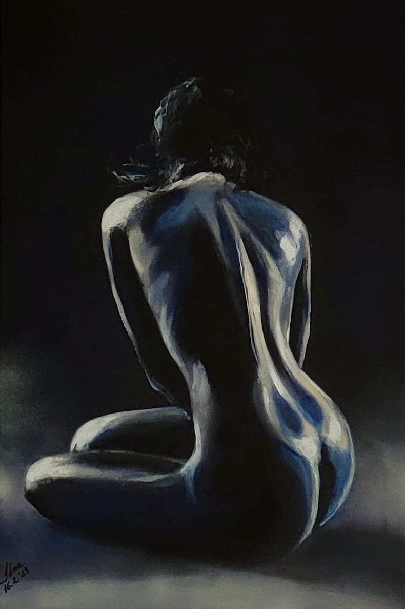 ArteDiAlina.com painting: Sitting on a cloud